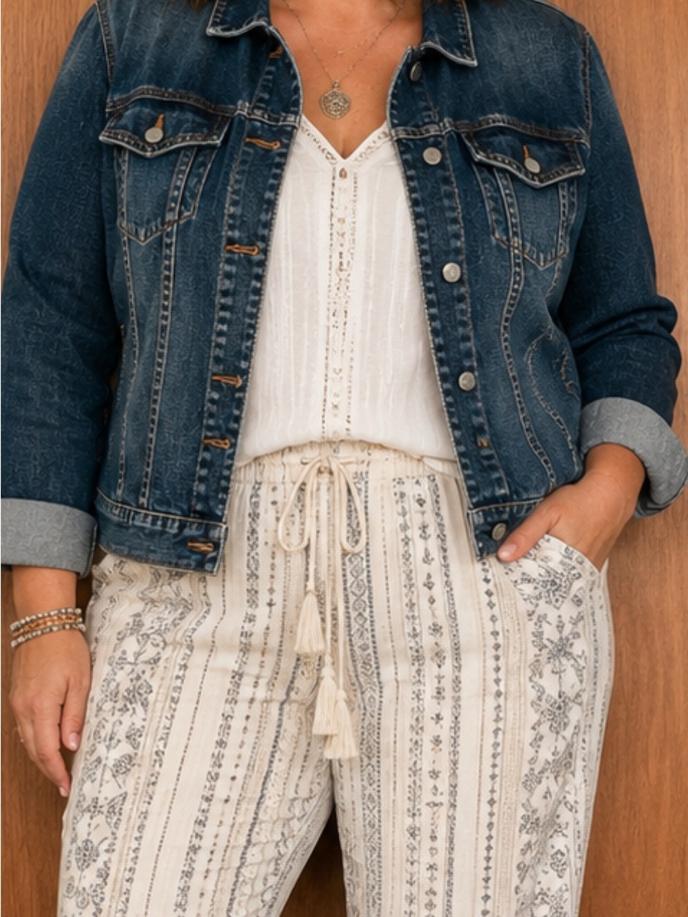 Vintage J Crew Dark Wash Denim Jacket
